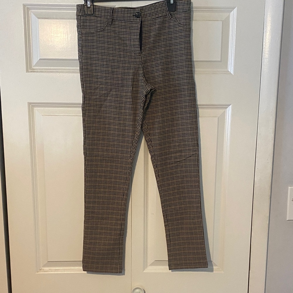 Black and Brown Checkered Pant
